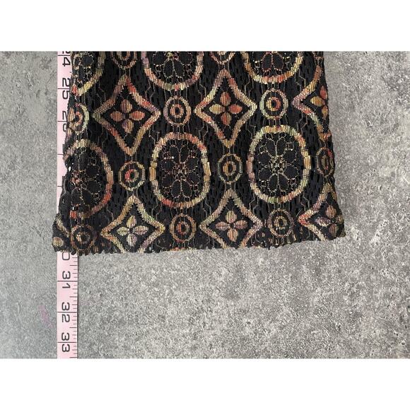 VTG Mercury Flare Leg Pants Womens M Mesh Lace Boho Festival Hippie Indie Grunge - Picture 8 of 10